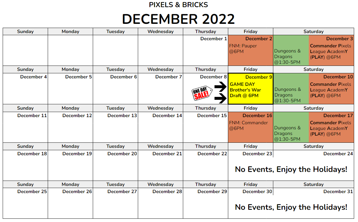 December Calendar