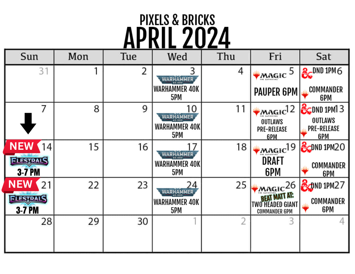 Updated April 2024 Calendar